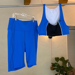 Year of Ours - workout set, Large Bike Short and Sports Bra Top